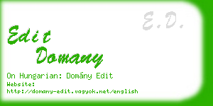 edit domany business card
